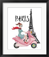 Paris By Moped Fine Art Print