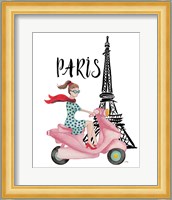 Paris By Moped Fine Art Print