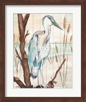 Heron On Branch I Fine Art Print