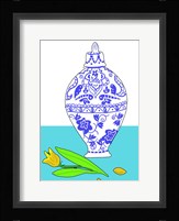 Blue Vase II Framed Print