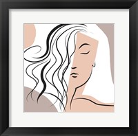 Wavy Haired Woman Fine Art Print