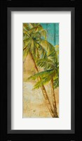 Beach Palm Panel I Framed Print