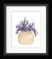 Pot Of Lavender Framed Print
