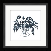 Indigo Floral Study I Fine Art Print