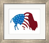 Patriotic Bison Fine Art Print