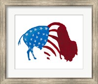 Patriotic Bison Fine Art Print
