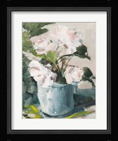 Peonies in Blue Vase Fine Art Print