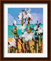 Flowers By The Beach Fine Art Print