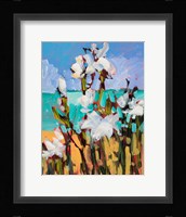 Flowers By The Beach Fine Art Print