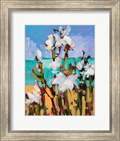 Flowers By The Beach Fine Art Print