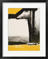 Yellow Abstract Vertical I Framed Print