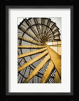 Golden Staircase Spiral Fine Art Print
