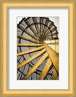 Golden Staircase Spiral Fine Art Print