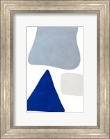 Blue Simple Shapes I Fine Art Print