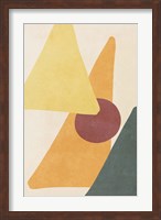 Yellow Simple Shapes Fine Art Print