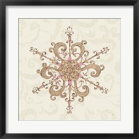 Elegant Season Snowflake IV Pink Fine Art Print