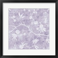 Vines on Lavender Framed Print