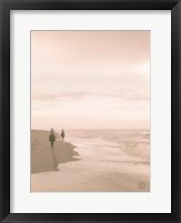 Horses on the Beach Crop Framed Print