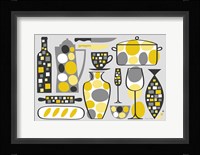 Modern Kitchen V Yellow Fine Art Print