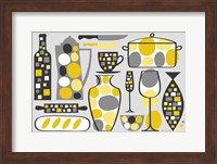 Modern Kitchen V Yellow Fine Art Print