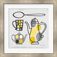 Modern Kitchen Square IV Yellow Fine Art Print