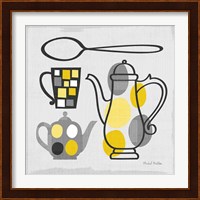 Modern Kitchen Square IV Yellow Fine Art Print