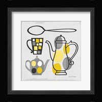 Modern Kitchen Square IV Yellow Fine Art Print