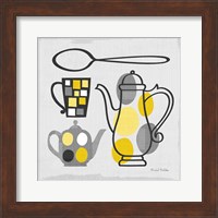 Modern Kitchen Square IV Yellow Fine Art Print