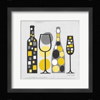 Modern Kitchen Square I Yellow Framed Print