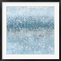 Abstract Rain Slate Blue Fine Art Print