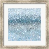 Abstract Rain Slate Blue Fine Art Print