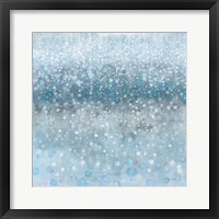 Abstract Rain Slate Blue Fine Art Print