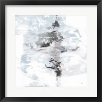 Layered Thinking I with Blue Framed Print