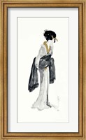 Geisha II Black and Gold Fine Art Print
