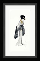 Geisha II Black and Gold Fine Art Print