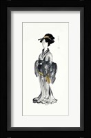 Geisha I Black and Gold Fine Art Print