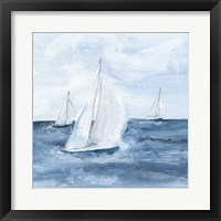 Sailboats V Framed Print