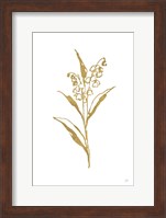 Gold Line Lily of the Valley II Fine Art Print