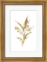 Gold Line Lily of the Valley I Fine Art Print