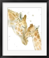 Giraffe Love Framed Print