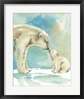 Polar Bear Love Framed Print