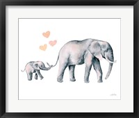 Elephant Love Framed Print