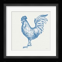 Cottage Rooster IV Framed Print