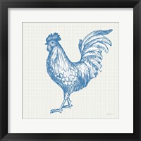Cottage Rooster IV Framed Print