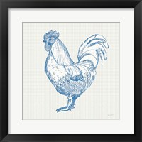 Cottage Rooster II Framed Print