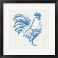 Cottage Rooster I Framed Print