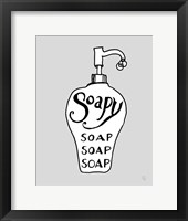 Soapy Framed Print