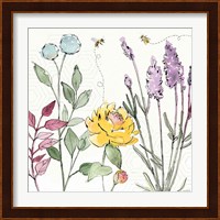 Honeybee Blossoms II Fine Art Print