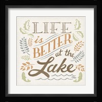 Lake Life I Green Fine Art Print