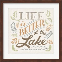 Lake Life I Green Fine Art Print
